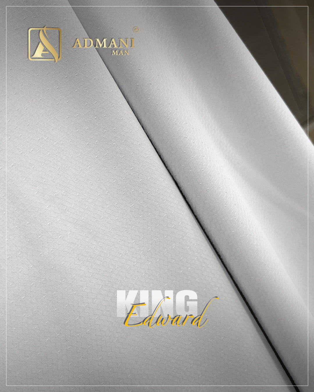 King Edward Off White Premium Textured Fabric for Office Wear by Admani Pakistan