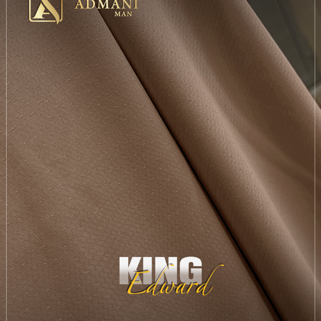 King Edward Roasted Coffee Premium Textured Fabric for Menswear Shalwar Kameez by Admani Pakistan