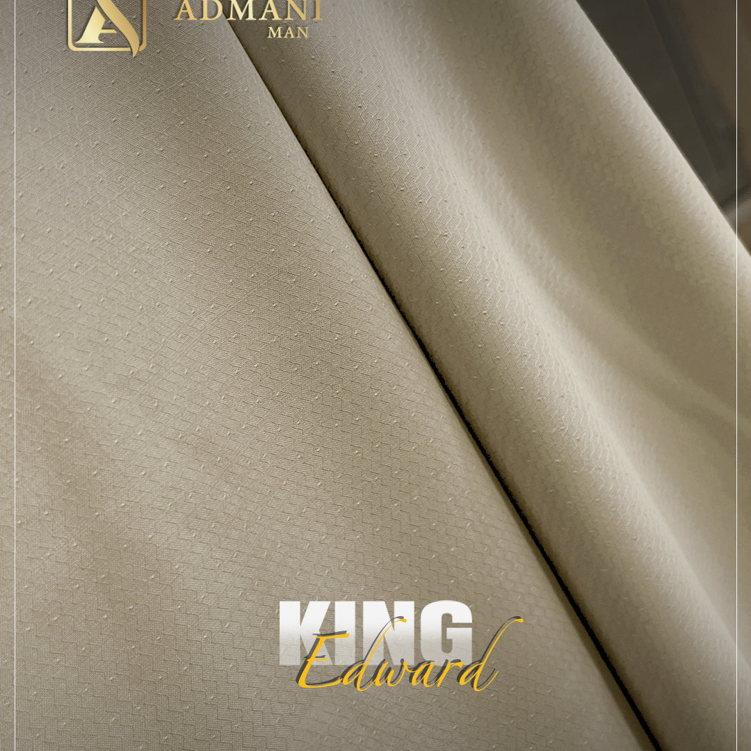 King Edward Sand Castle Premium Textured Fabric for Office Wear by Admani Pakistan