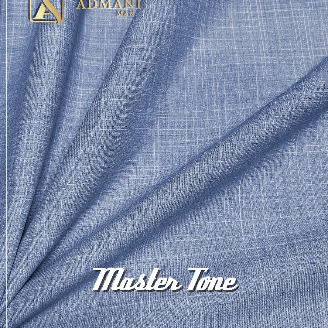 Master Tone Blue Sapphire Unstitched Fabric for Men by Admani Menswear Pakistan