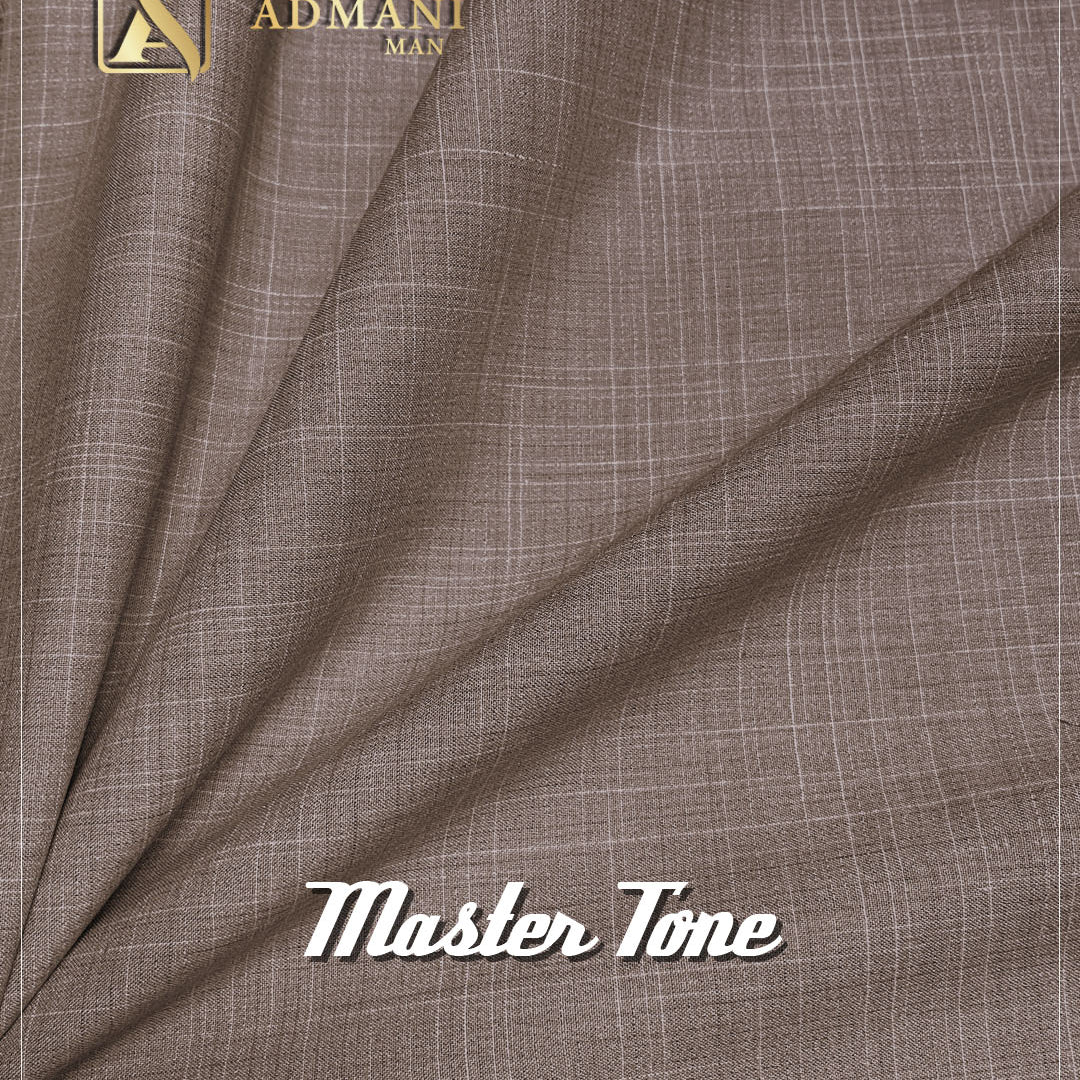 Master Tone Cedar Brown Unstitched Fabric for Men by Admani Menswear Pakistan