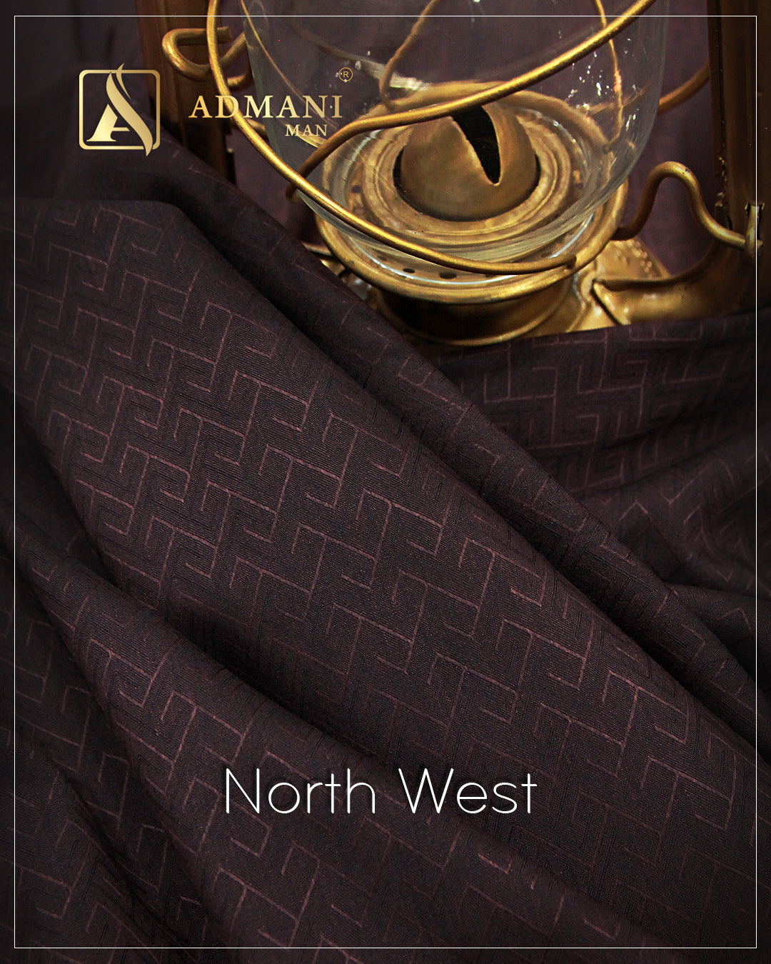 North West Merlot Color Premium Unstitched Fabric Mens Clothing Pakistan by Admani Menswear
