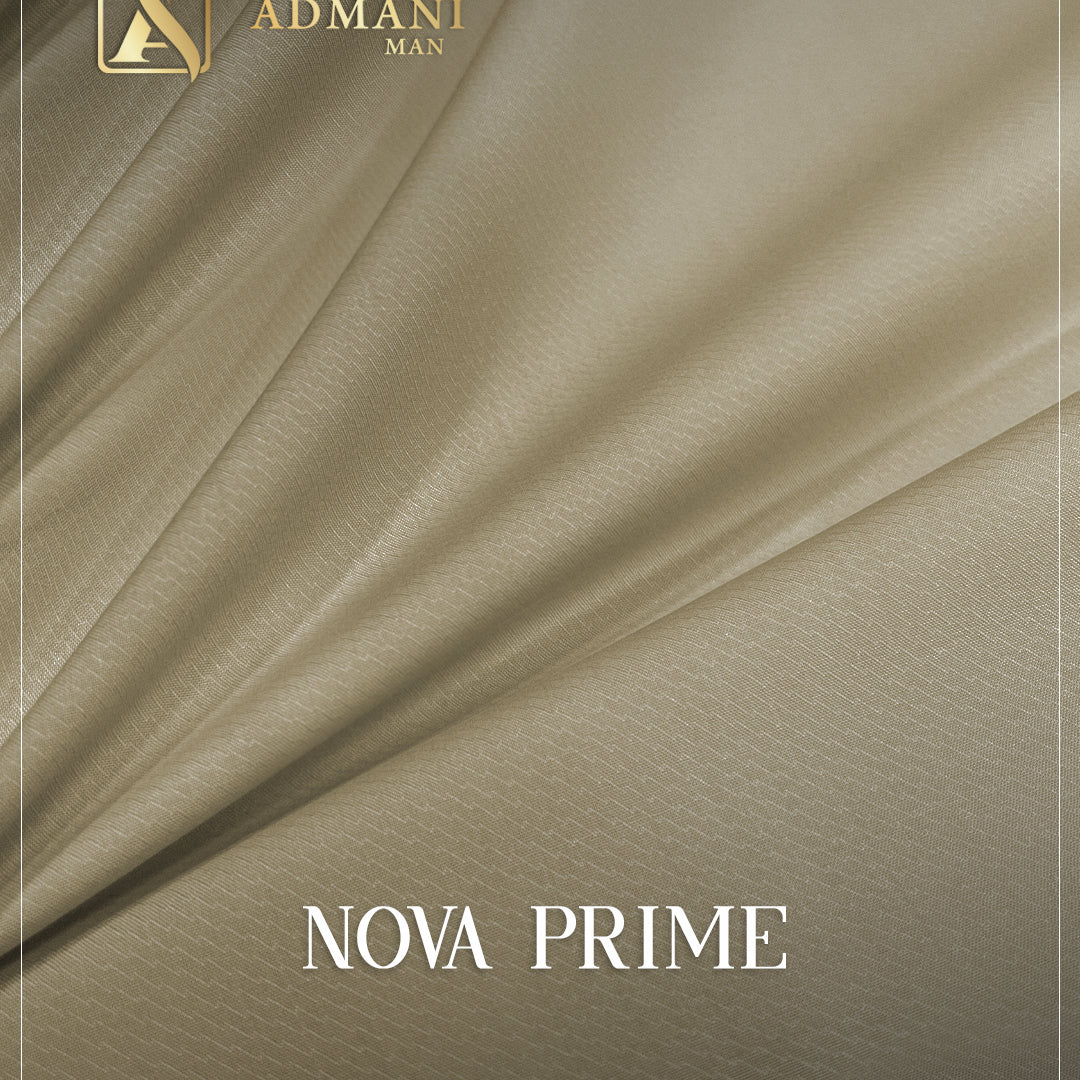 Nova Prime Dust Beige Premium Wash n Wear Fabric for Versatile Menswear by Admani Pakistan