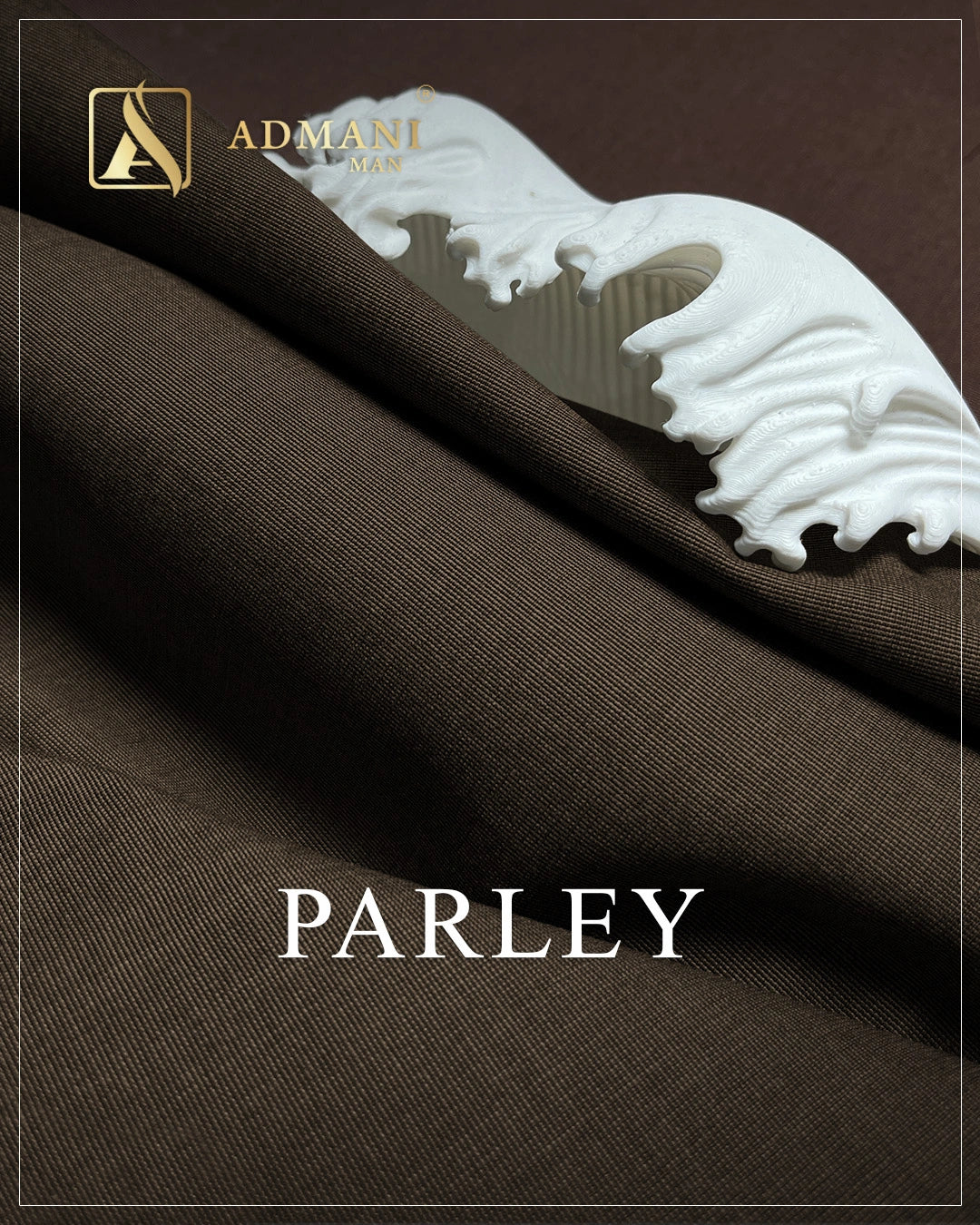 Parley Wood Brown premium winter wash n wear fabric for menswear shalwar kameez
