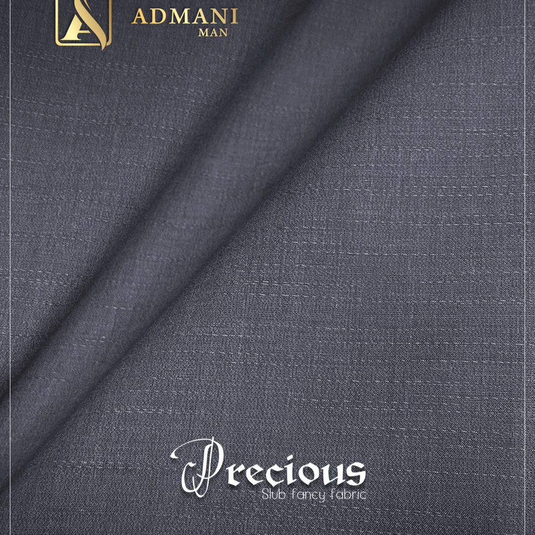 Precious Arsenic Gray Unstitched Shalwar Kameez Fabric for Men by Admani Menswear Pakistan