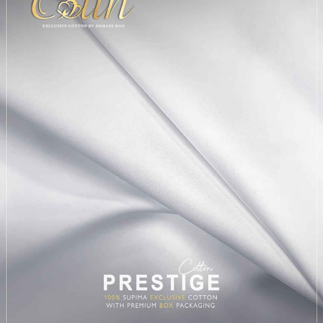 Prestige Supima Cotton Fabric Close Up Smooth Texture Liquid Ammonia Finish by Admani Menswear Pakistan