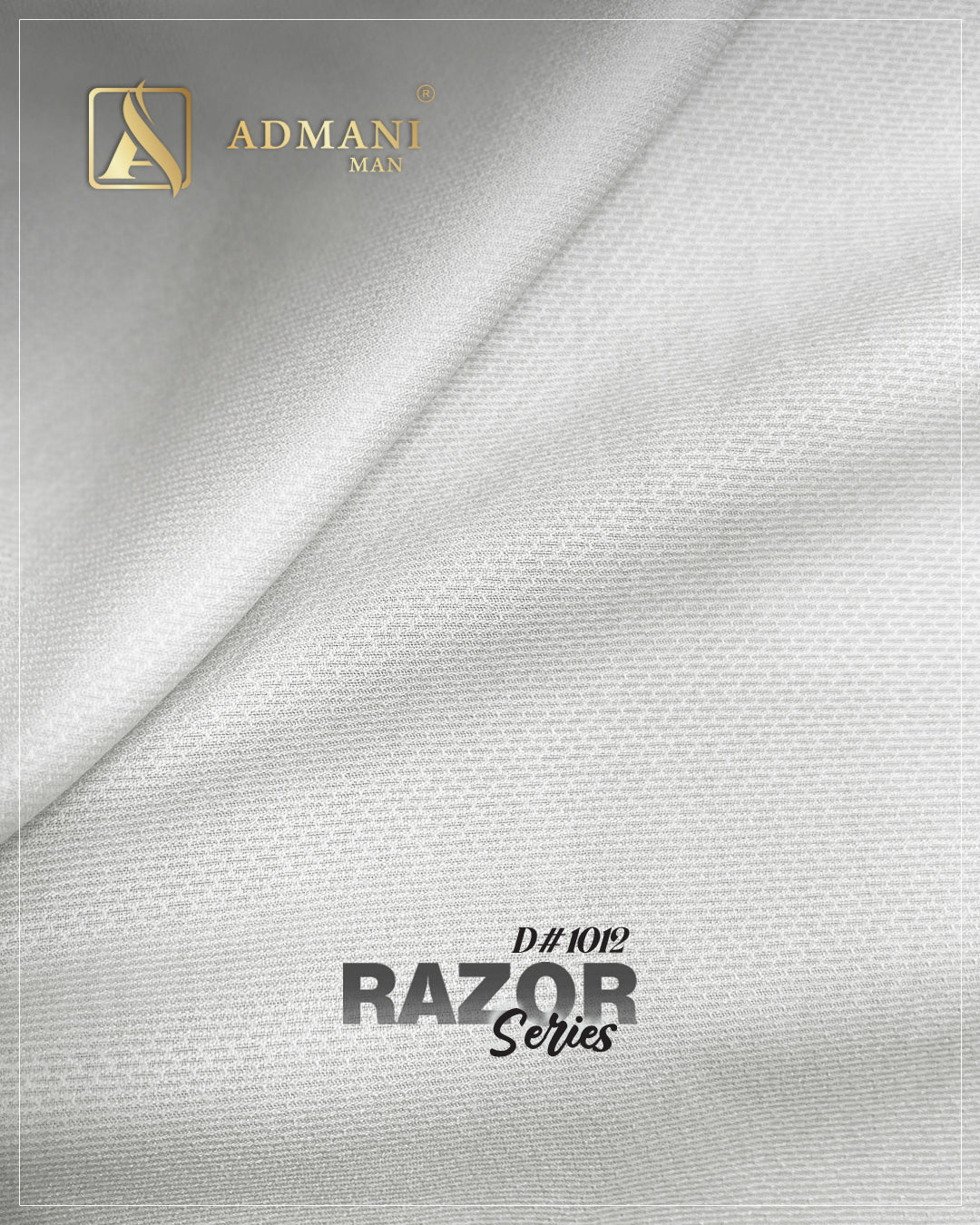 Razor Series D1012 Off White Unstitched Shalwar Kameez Fabric by Admani Menswear Pakistan