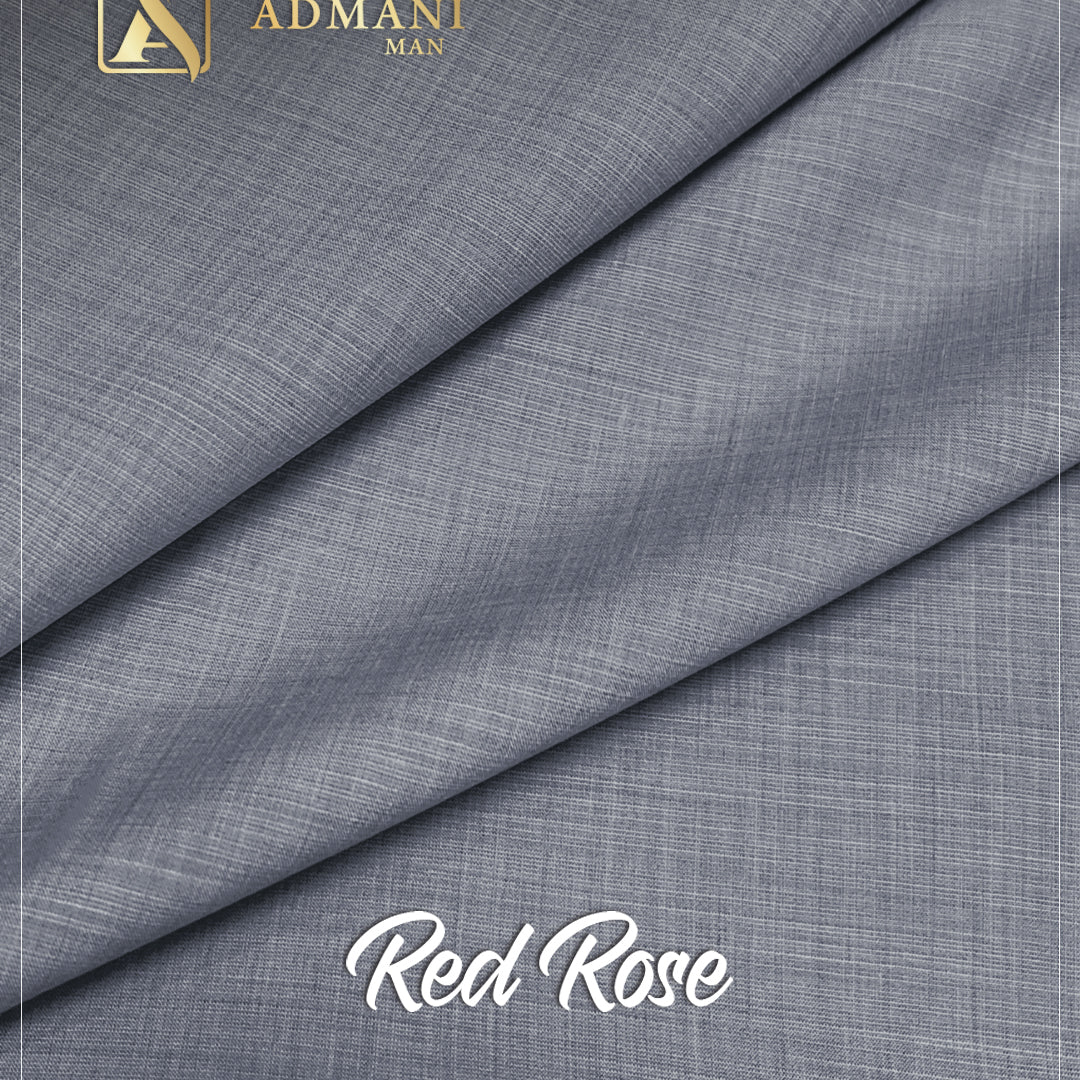 Red Rose Blue Sapphire Unstitched Fabric for Men by Admani Menswear Pakistan