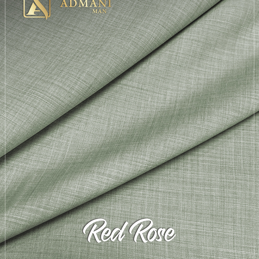 Red Rose Sage Unstitched Fabric for Men by Admani Menswear Pakistan