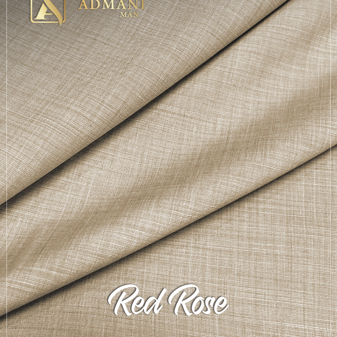 Red Rose Sand Dollar Unstitched Fabric for Men by Admani Menswear Pakistan