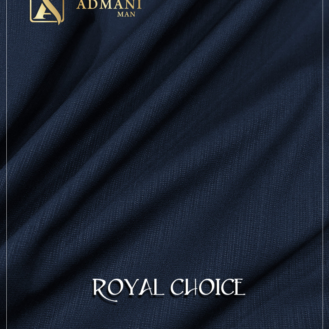 Royal Choice Navy Blue Unstitched Shalwar Kameez Fabric Mens Clothing Pakistan by Admani Menswear