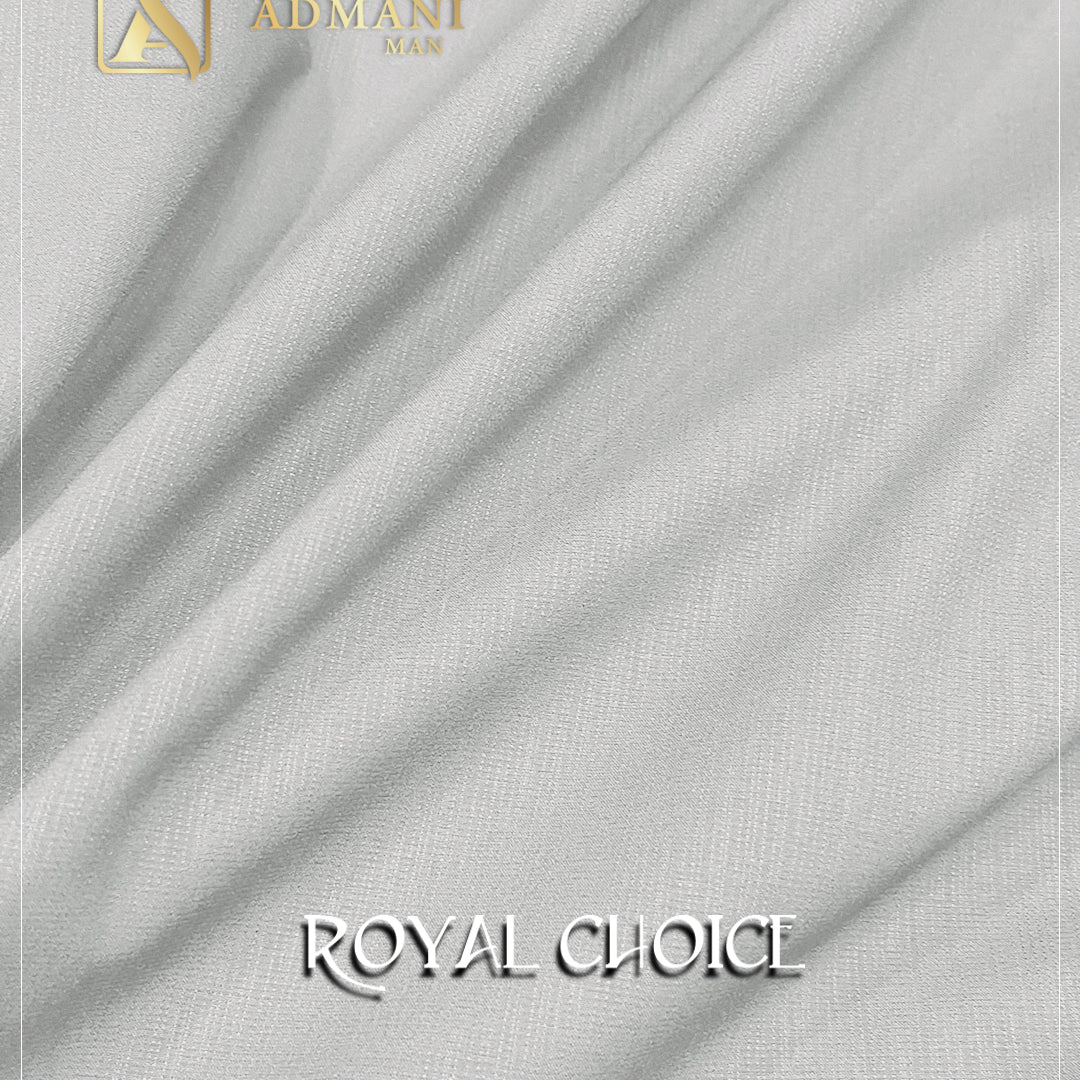 Royal Choice White Unstitched Fabric Menswear Shalwar Kameez by Admani Menswear Pakistan