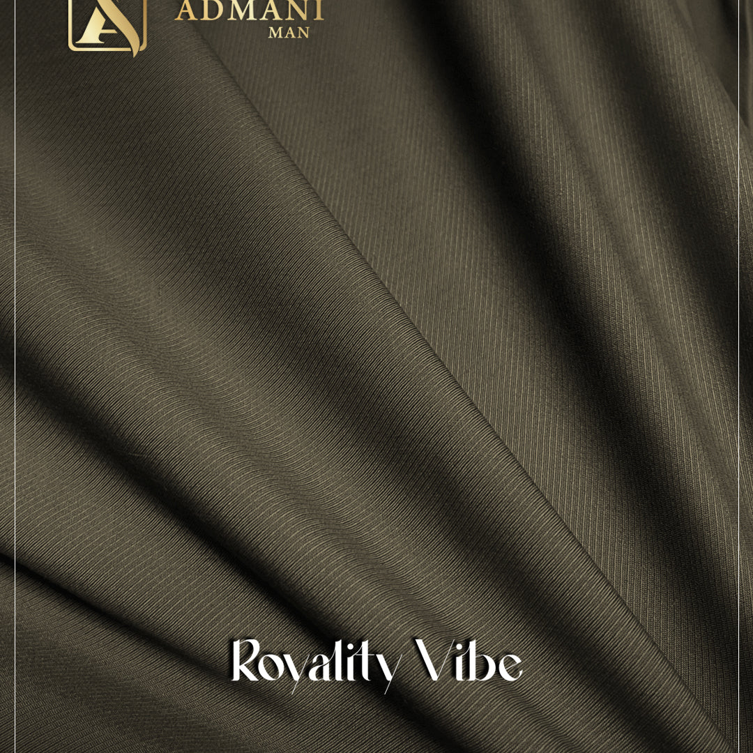 Royalty Vibe Tawny Unstitched Micro Design Fabric for Men by Admani Menswear Pakistan