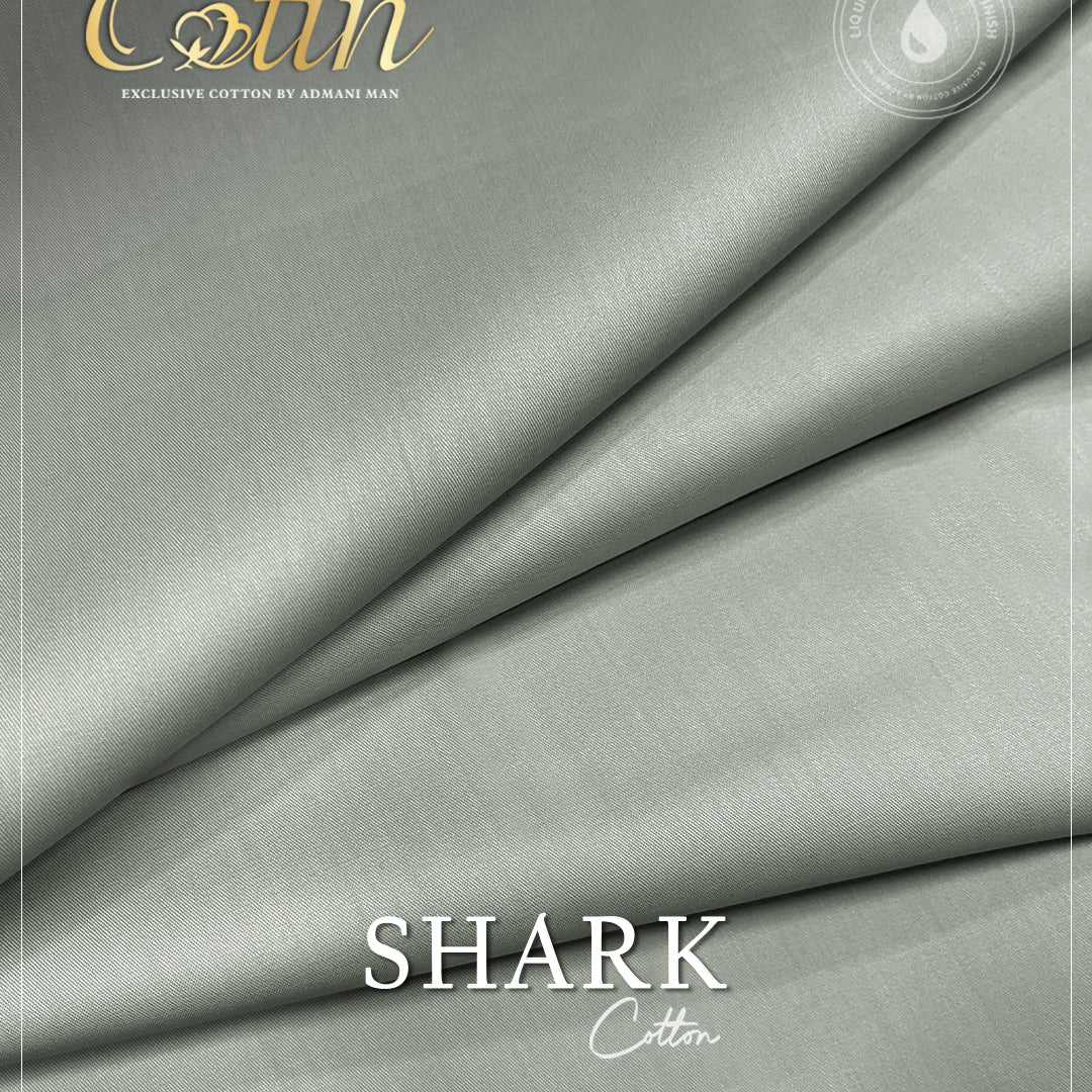 Shark Light Sage Unstitched Cotton Fabric Menswear Shalwar Kameez by Admani Menswear Pakistan