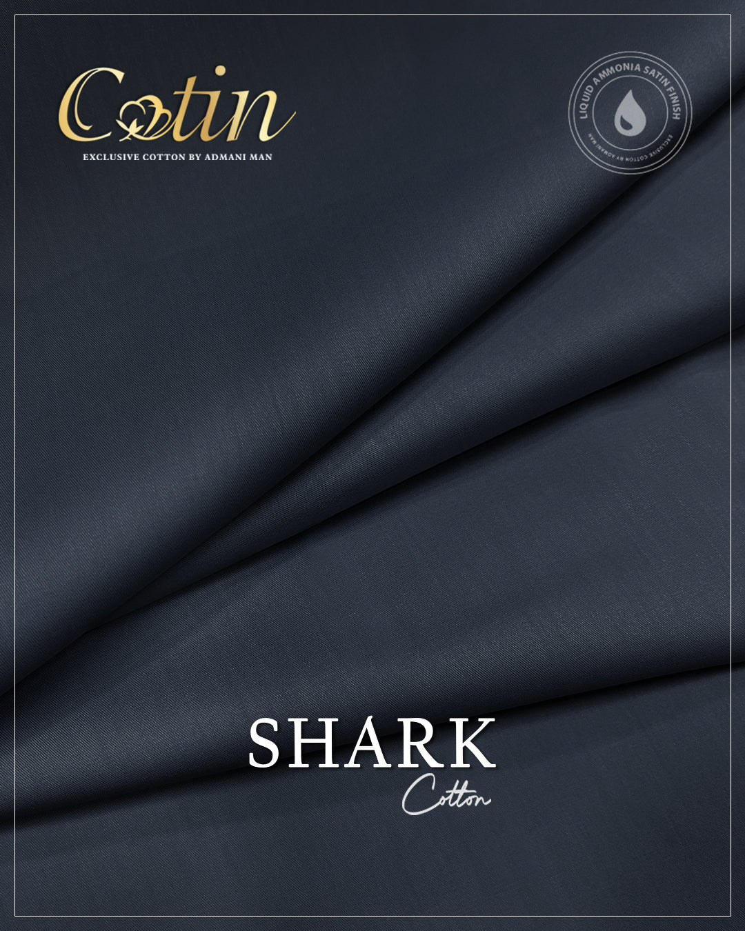 Shark Malaysia Unstitched Cotton Fabric for Mens Shalwar Kameez by Admani Menswear Pakistan