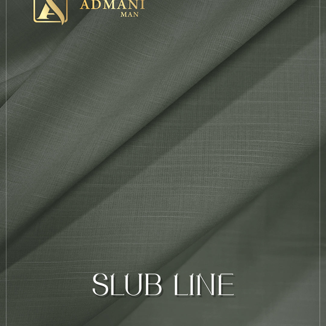 SAGE slub line premium unstitched fabric for mens shalwar kameez Pakistan by Admani Menswear