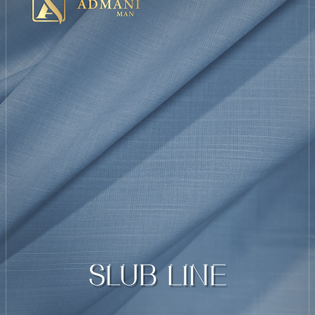 Blue slub sapphire line premium unstitched summer fabric for mens shalwar kameez