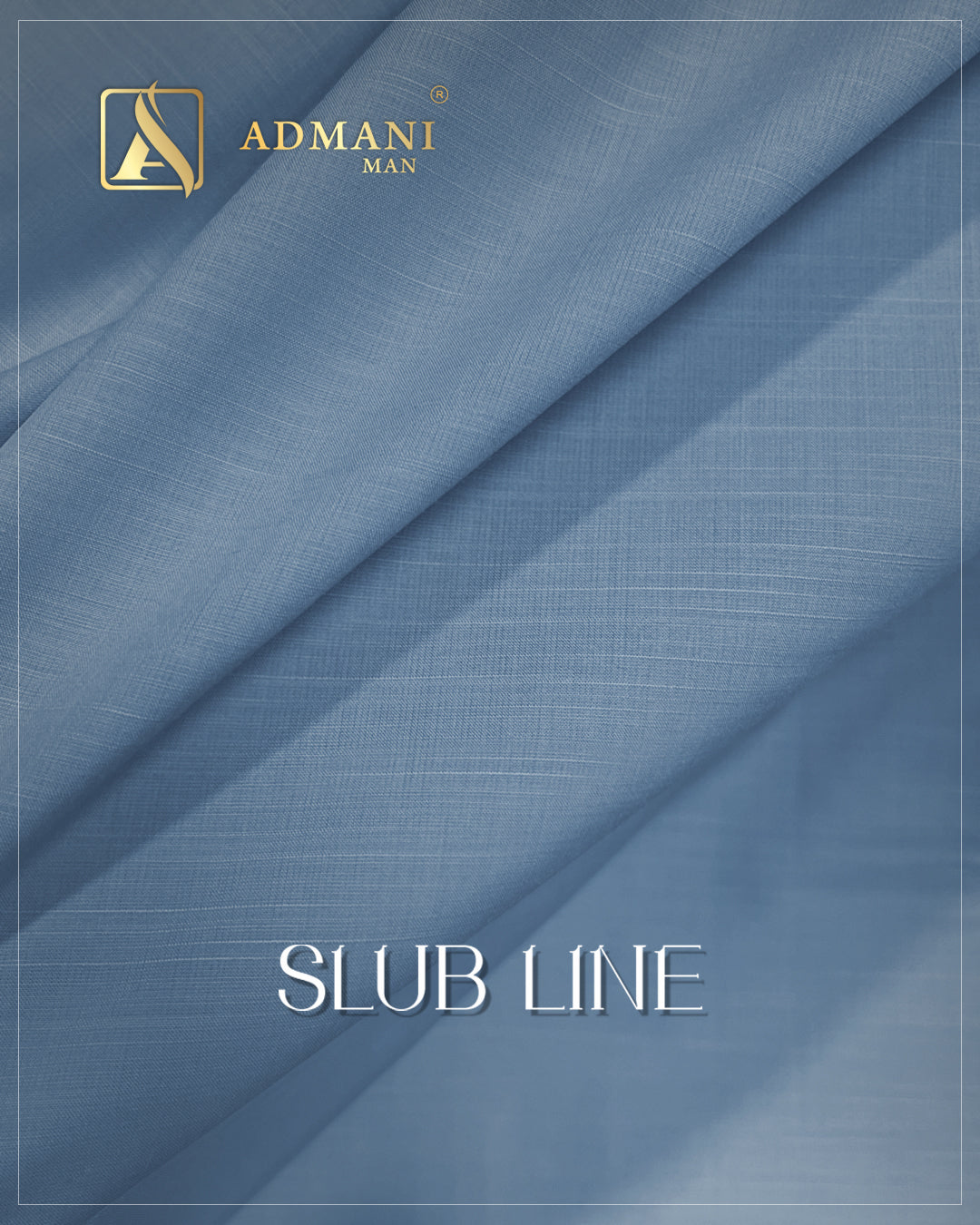 Blue slub sapphire line premium unstitched summer fabric for mens shalwar kameez