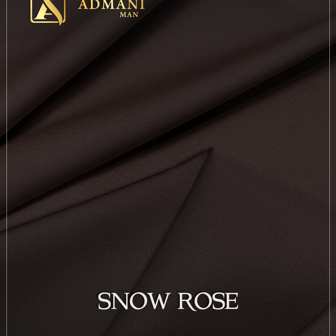 Snow Rose Cedar Brown Premium Medium-Winter Unstitched Fabric Menswear Shalwar Kameez by Admani Menswear Pakistan