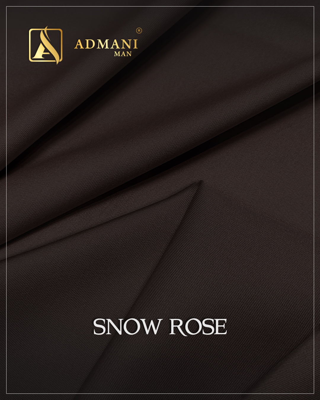 Snow Rose Cedar Brown Premium Medium-Winter Unstitched Fabric Menswear Shalwar Kameez by Admani Menswear Pakistan