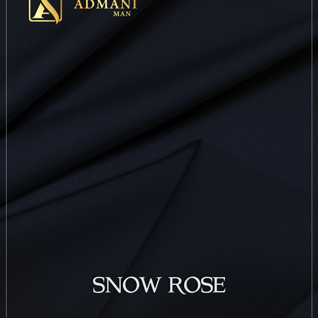 Snow Rose Navy Blue Premium Medium-Winter Unstitched Fabric Menswear Shalwar Kameez by Admani Menswear Pakistan