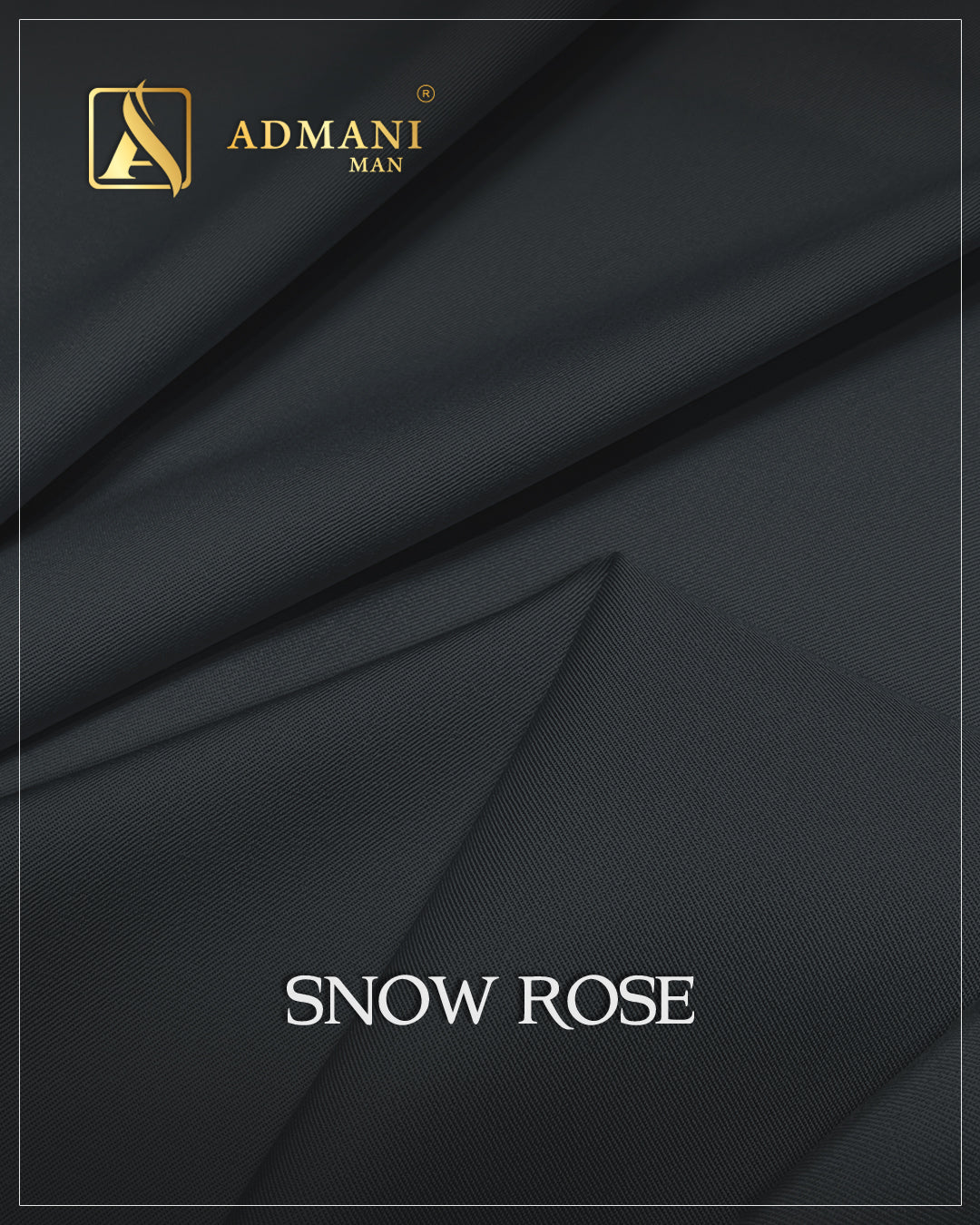 Snow Rose Scorpion Grey Premium Medium-Winter Unstitched Fabric Menswear Shalwar Kameez by Admani Menswear Pakistan