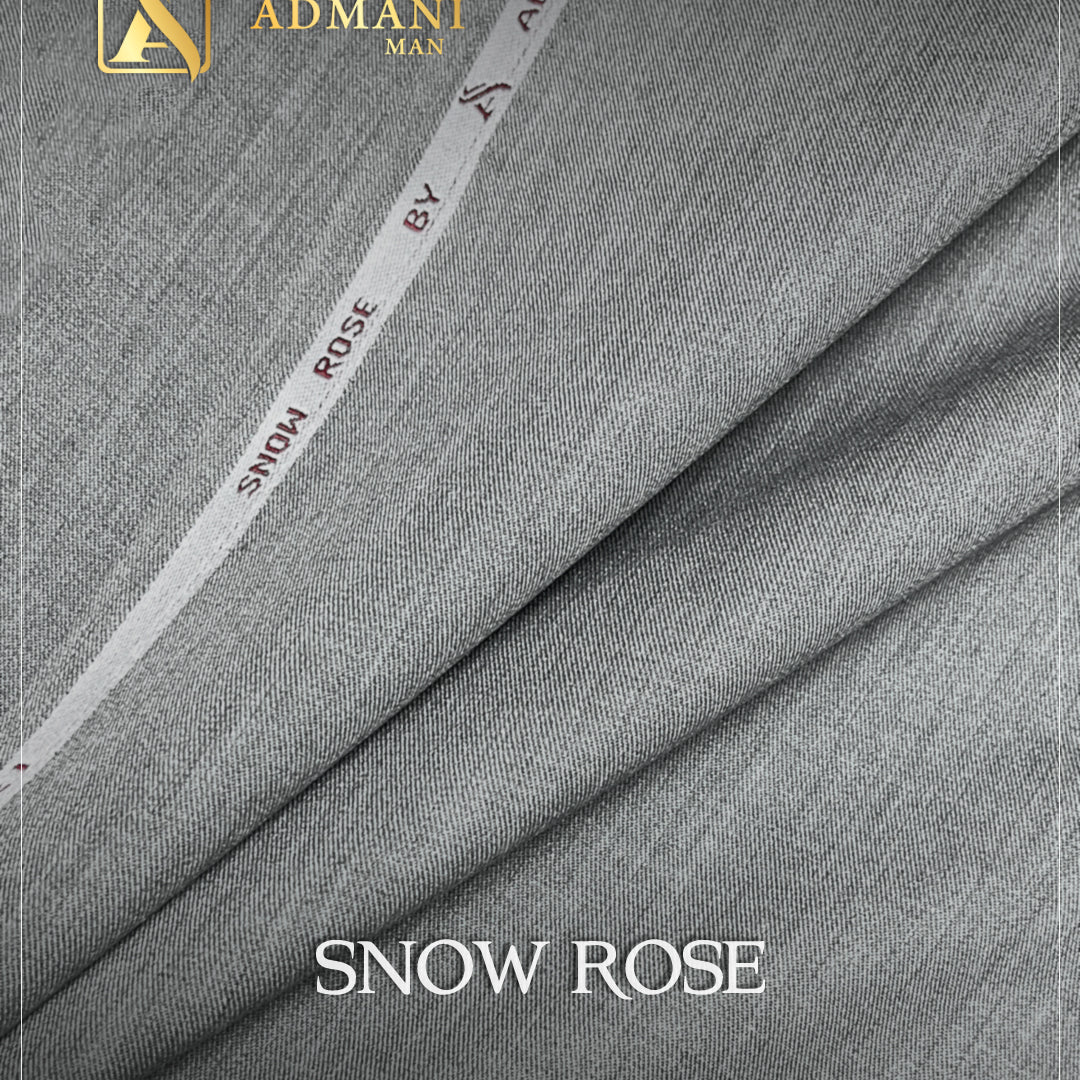 Snow Rose Silver Grey Premium Medium-Winter Unstitched Fabric Menswear Shalwar Kameez by Admani Menswear Pakistan