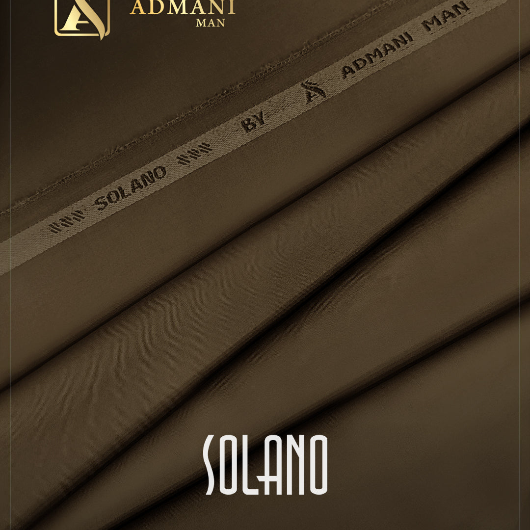 Solano Roasted Coffee Unstitched Fabric Menswear Shalwar Kameez by Admani Menswear Pakistan