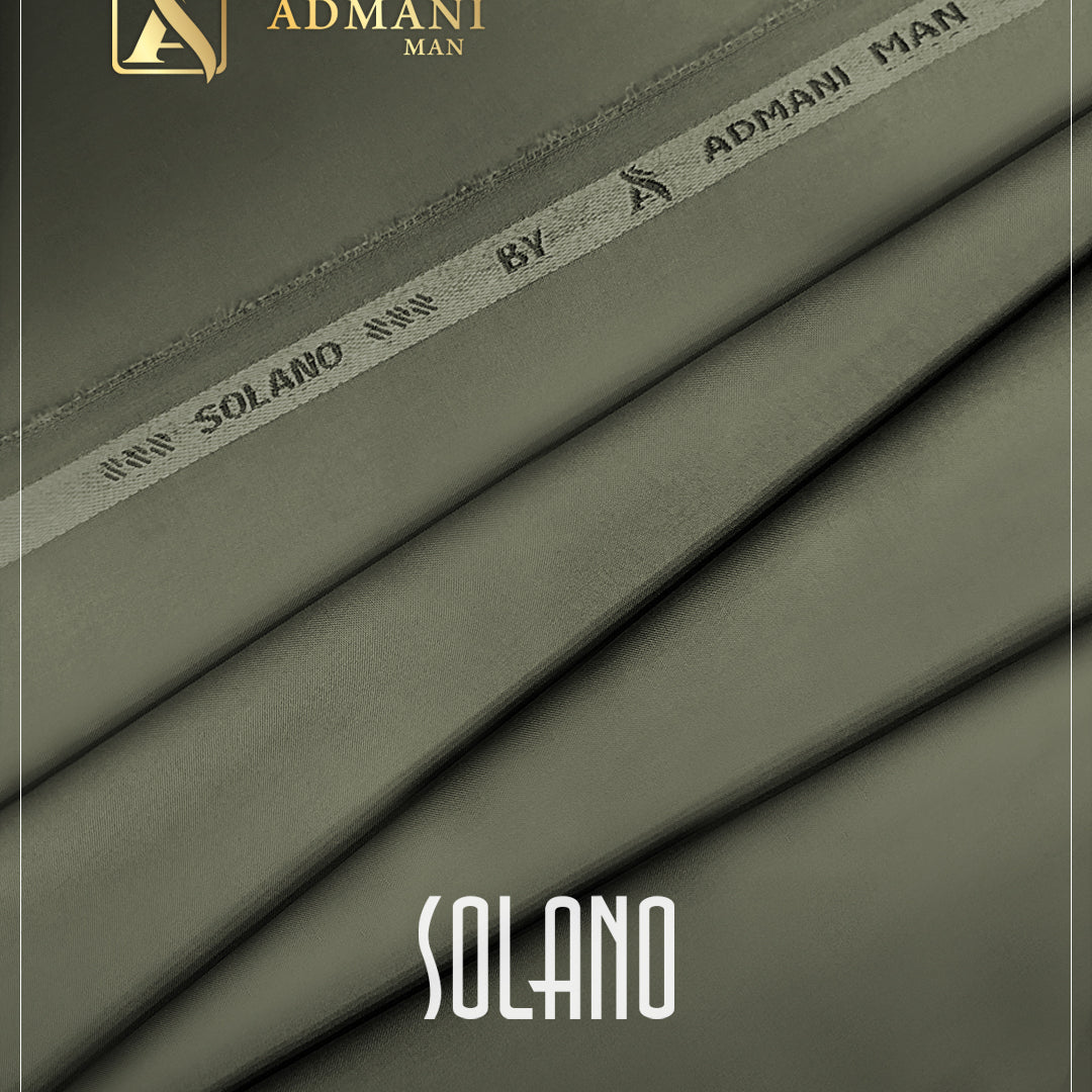 Solano Sage Color Unstitched Fabric Mens Shalwar Kameez by Admani Menswear Pakistan