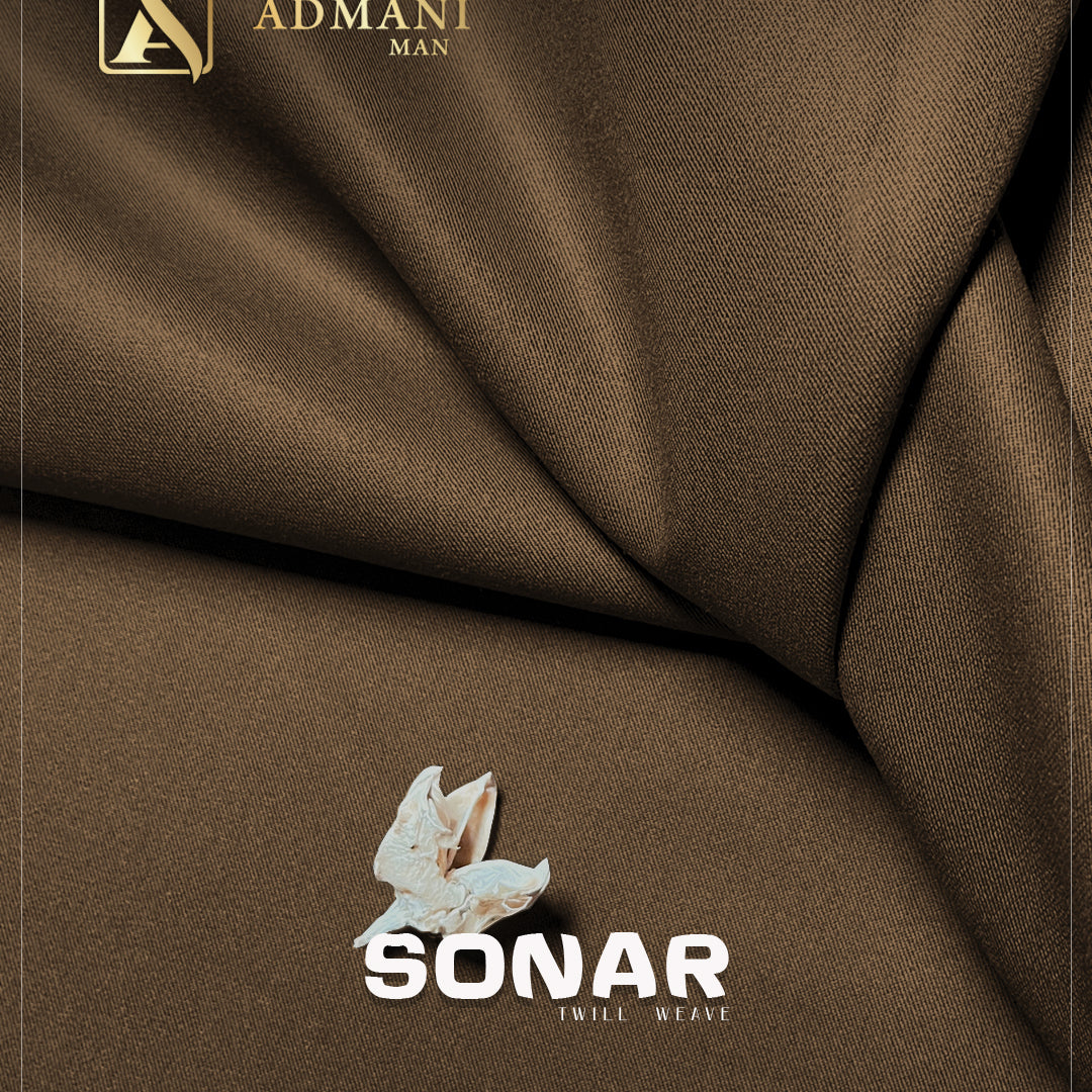 Sonar brown winter fabric for men's shalwar kameez