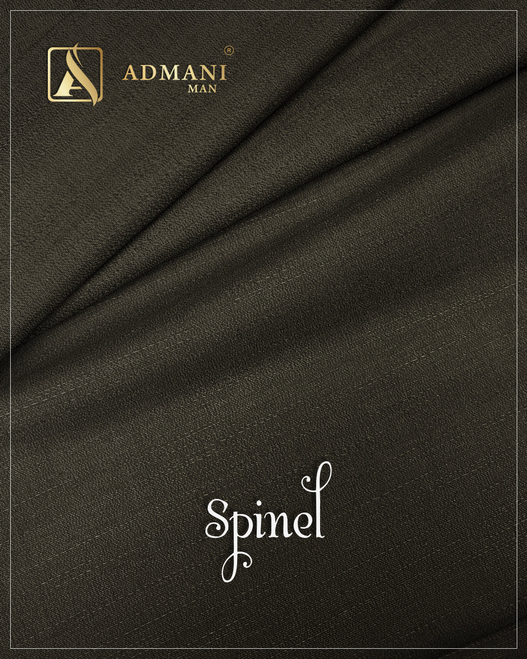 Spinel Hazel Wood Premium Solid Unstitched Fabric for Menswear Shalwar Kameez by Admani Man Pakistan - earthy brown tone for premium menswear