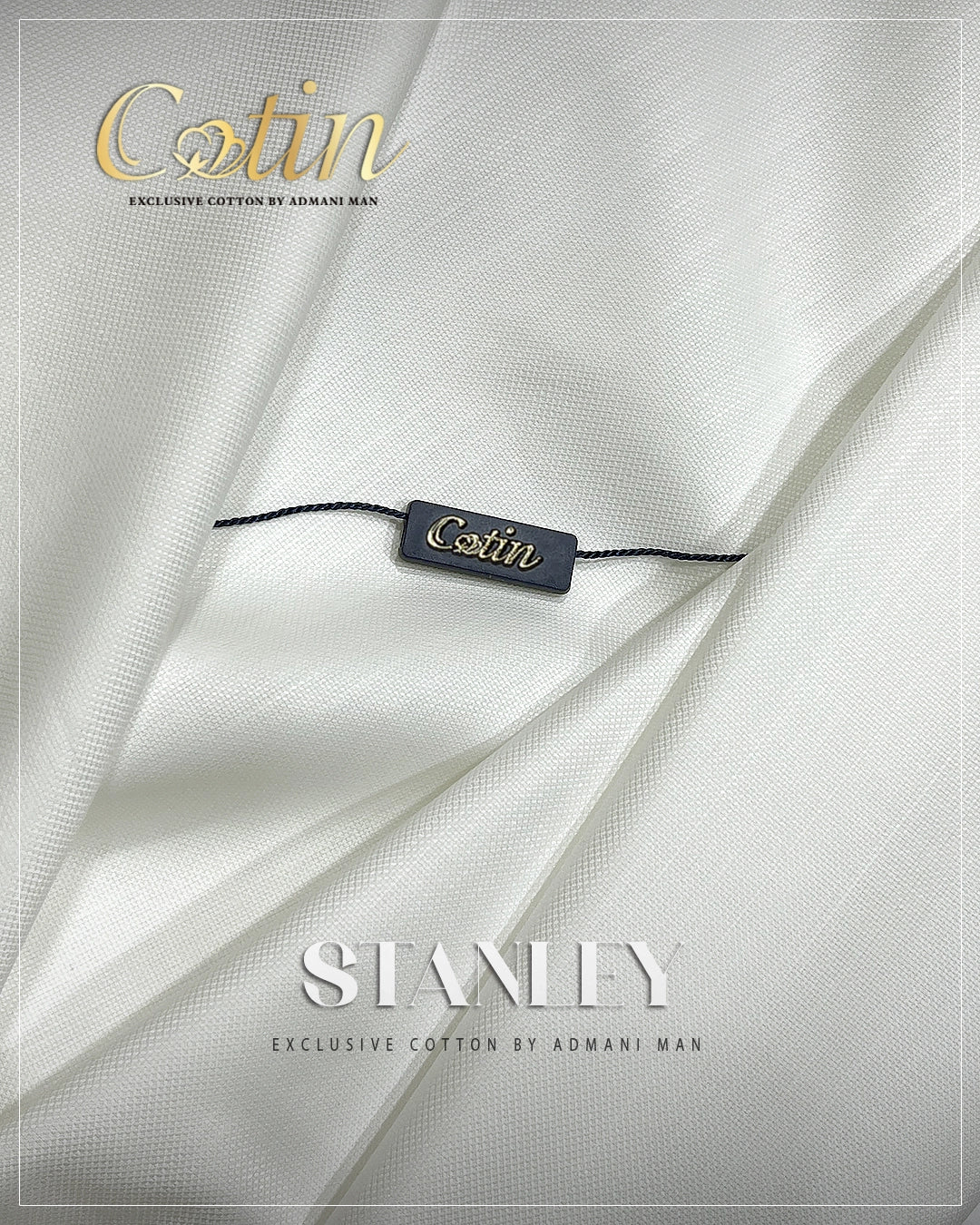 Stanley Off White premium cotton standard weave fabric for menswear shalwar kameez