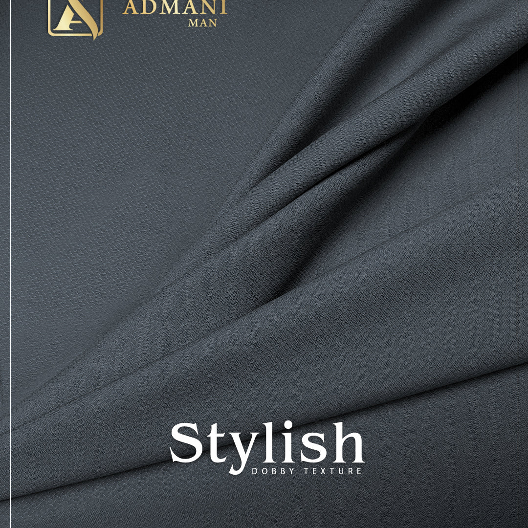Stylish Arsenic Gray premium wash & wear fabric for men's clothing