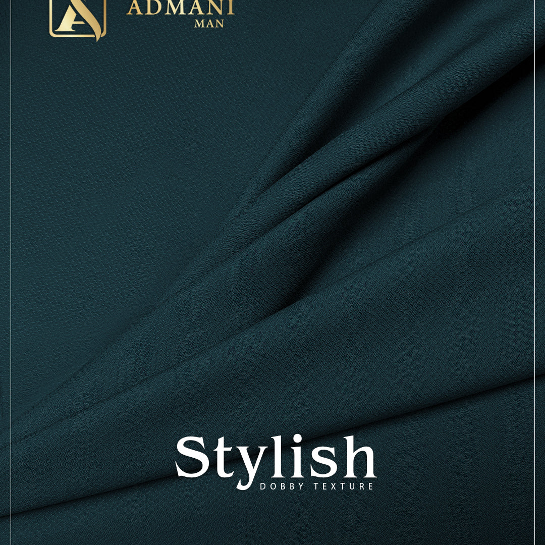 Stylish Blue Sapphire wash & wear fabric for Pakistani men's wear