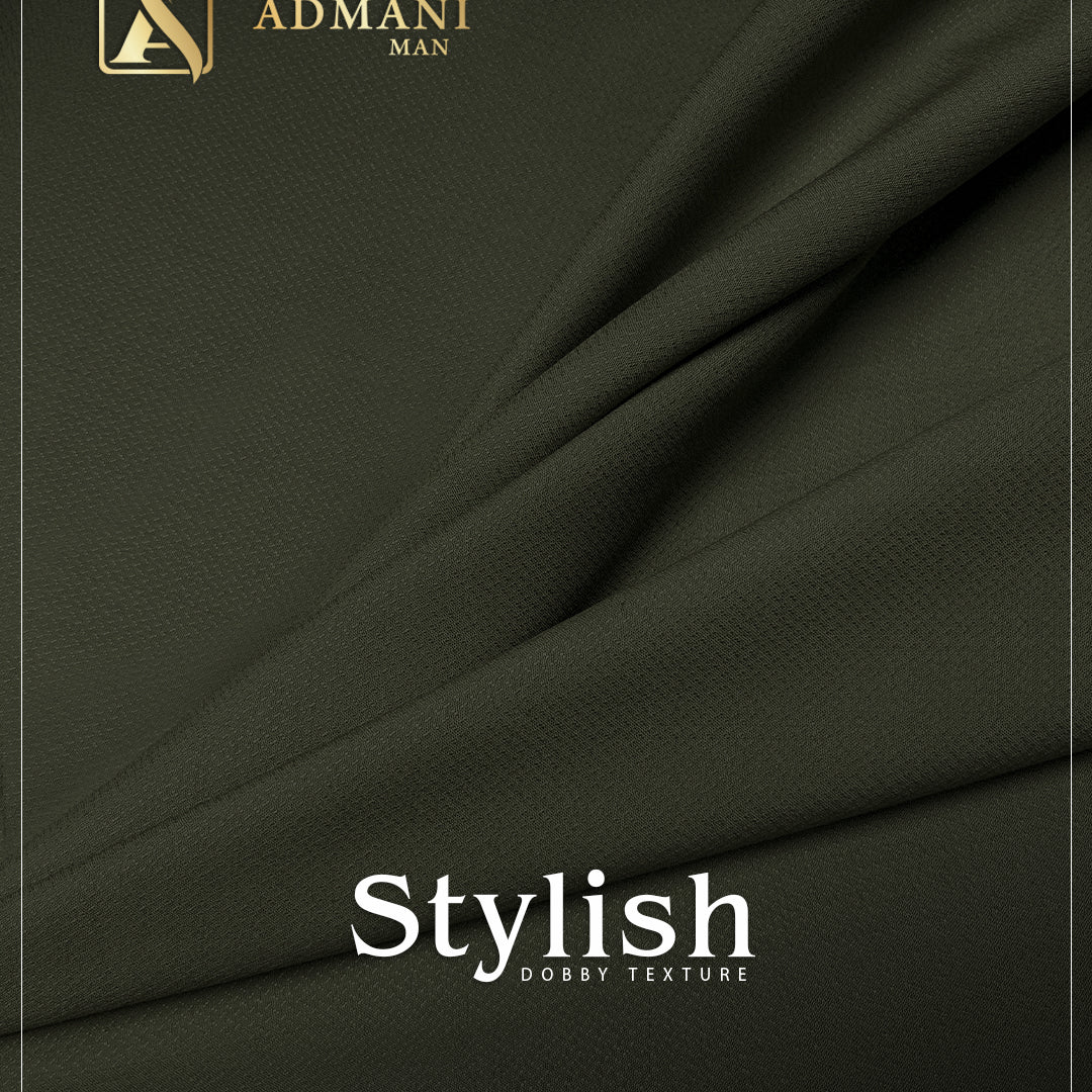 Stylish Seaweed green premium wash & wear fabric by Admani