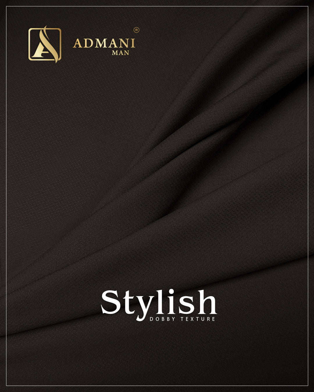 Stylish Wood Brown premium wash & wear fabric by Admani Menswear