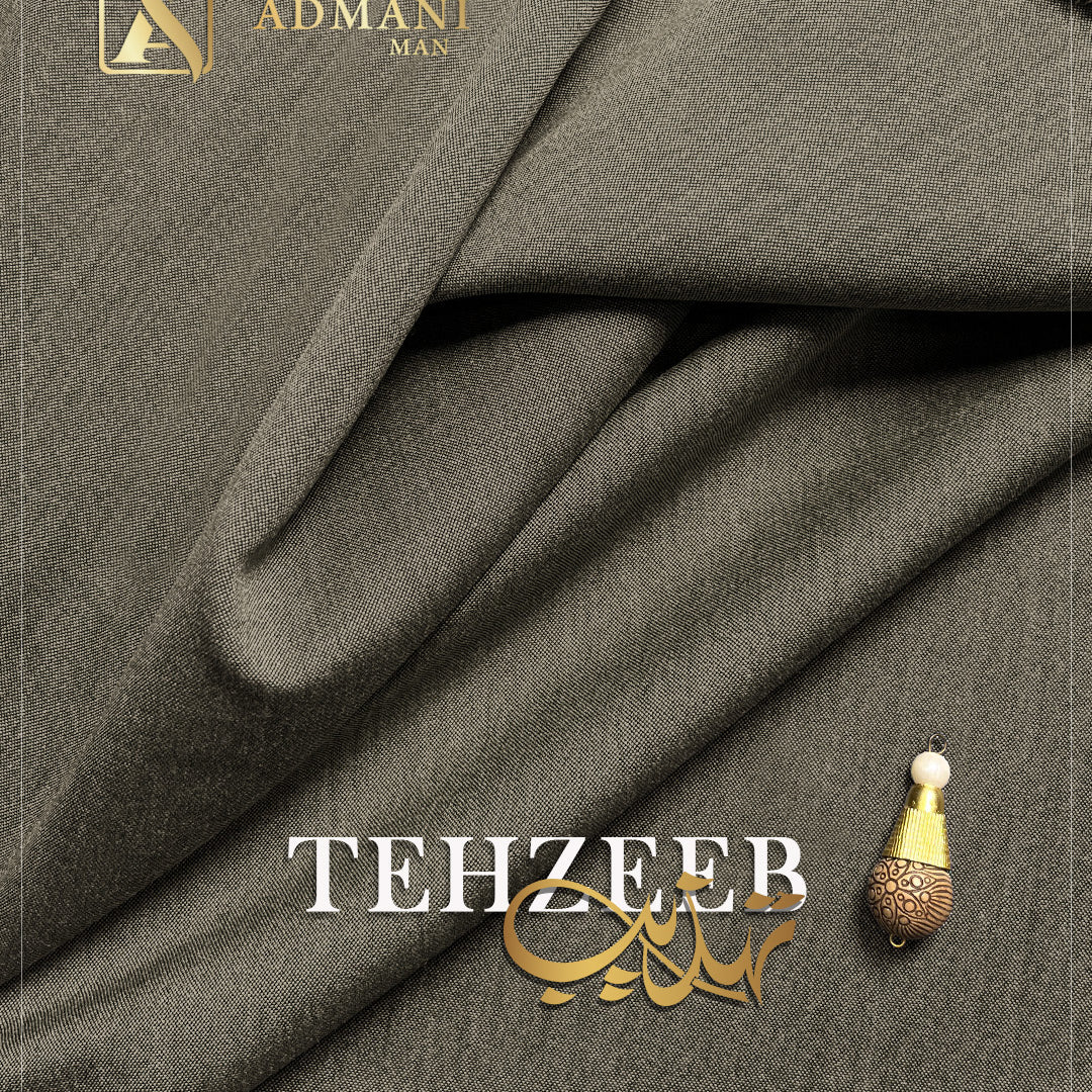 Tehzeeb Sand Castle medium winter fabric for men's shalwar kameez