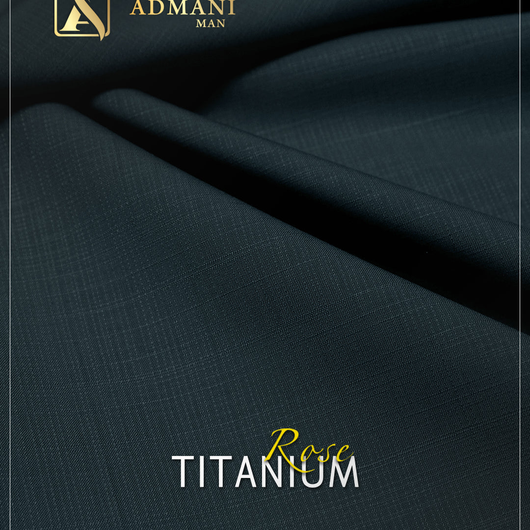 Titanium Rose Arsenic Gray Color Unstitched Fabric Mens Shalwar Kameez by Admani Menswear Pakistan