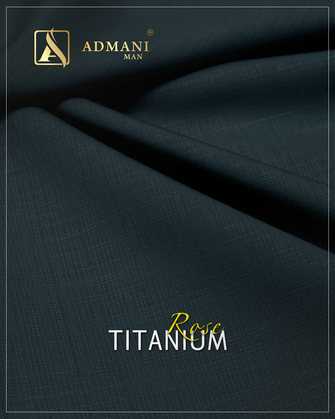 Titanium Rose Arsenic Gray Color Unstitched Fabric Mens Shalwar Kameez by Admani Menswear Pakistan