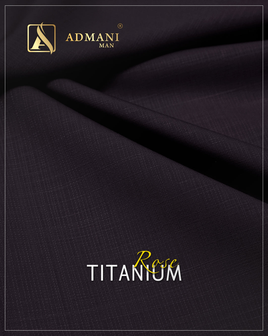 Titanium Rose Blood Color Premium Unstitched Fabric Mens Clothing Pakistan by Admani Menswear