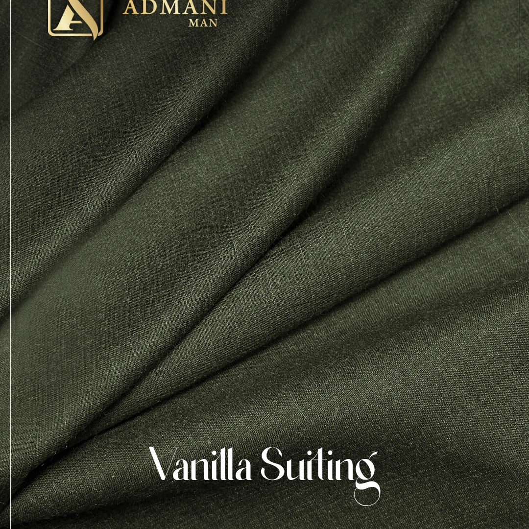 Vanilla Suiting Seaweed pure winter fabric for Pakistani mens shalwar kameez