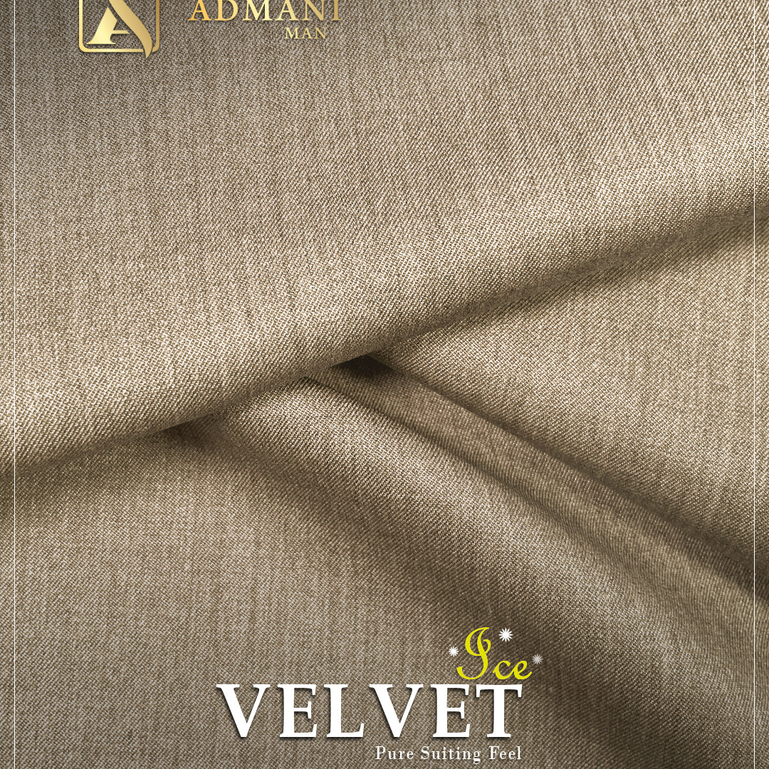 Velvet Ice Hazel Wood Premium Dobby Medium-Winter Unstitched Fabric Menswear Shalwar Kameez by Admani Menswear Pakistan