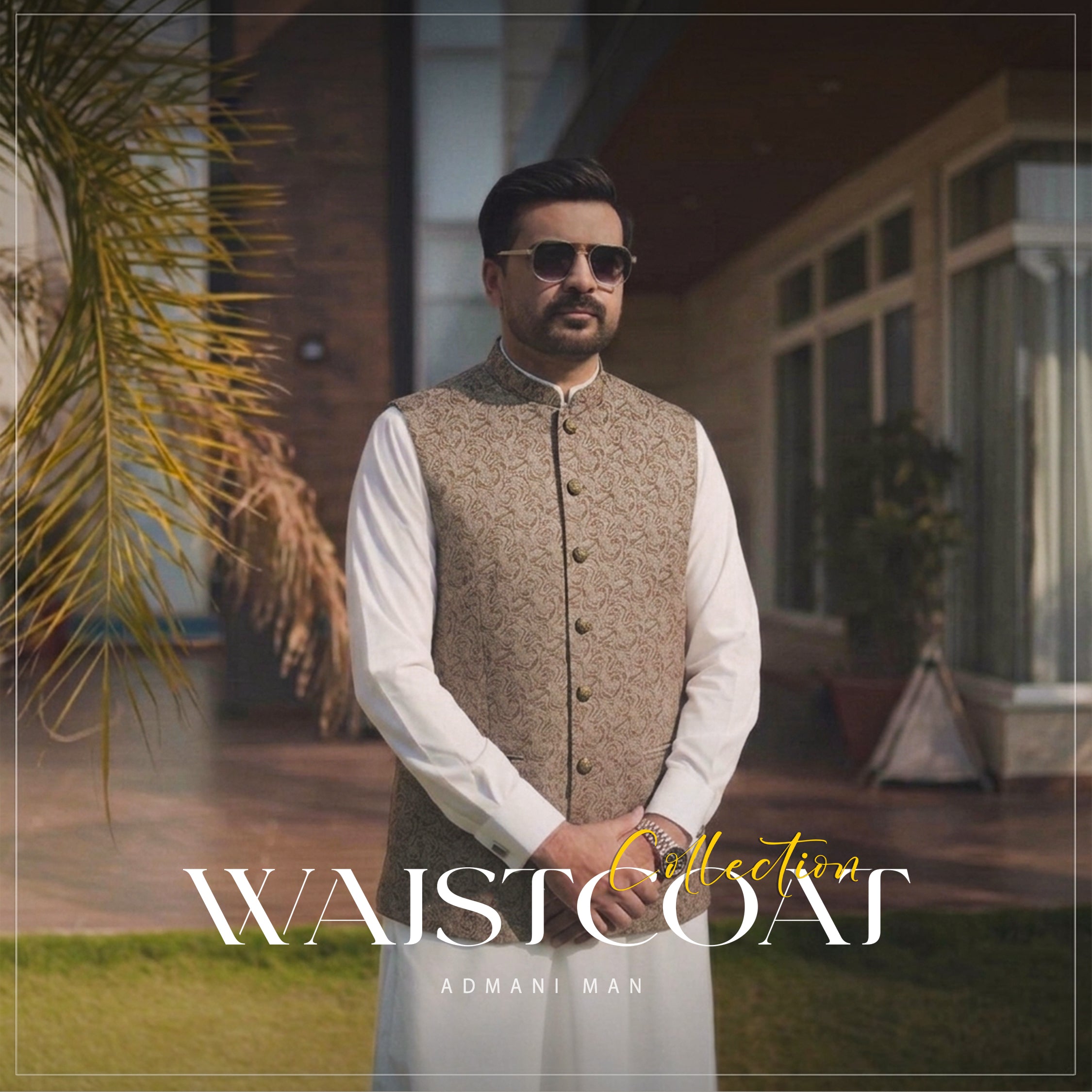 Shop Admani Man Waistcoat Collection - Premium formal unstitched waistcoat fabrics for menswear shalwar kameez in Pakistan.