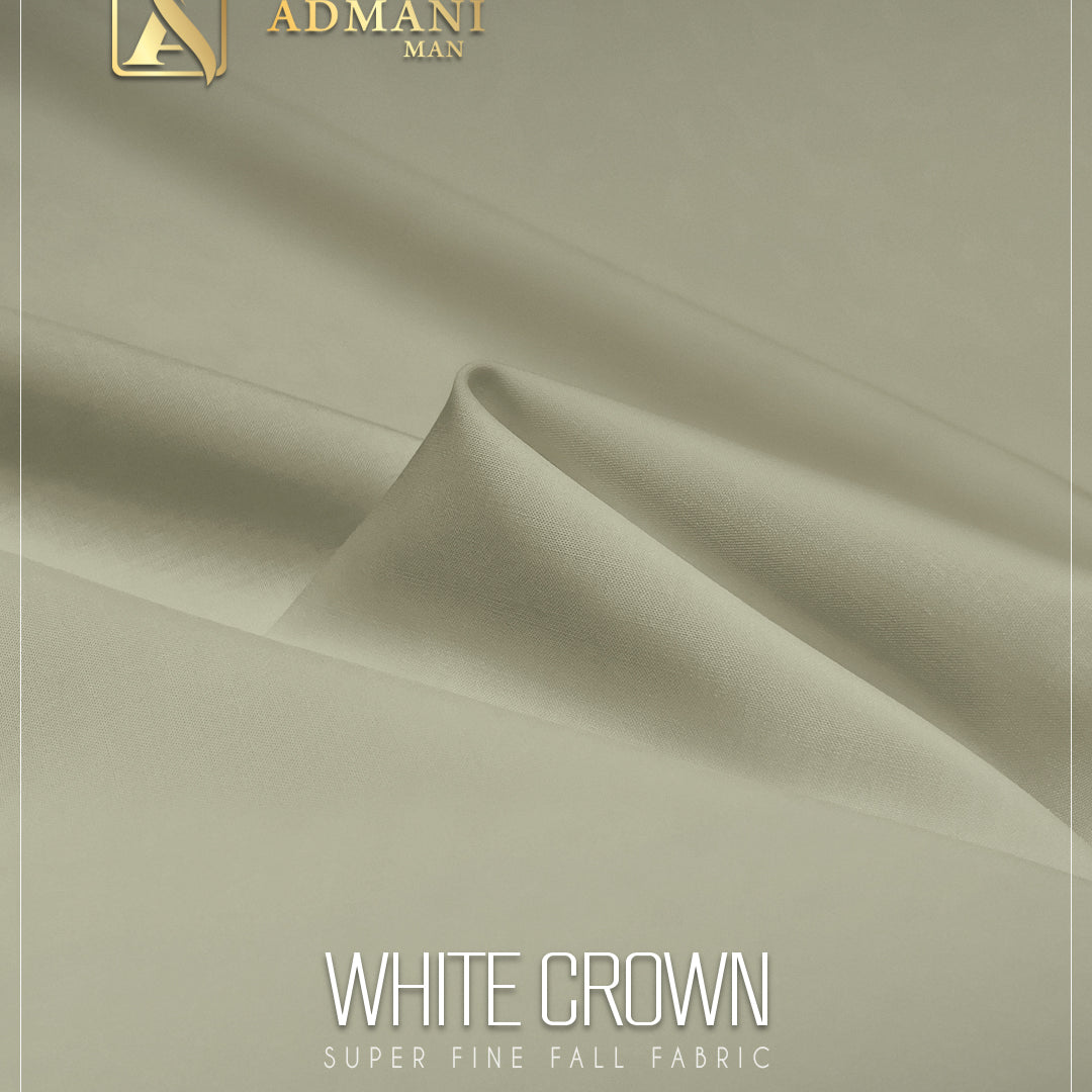 White Crown Olive Green super fine fall fabric for menswear shalwar kameez