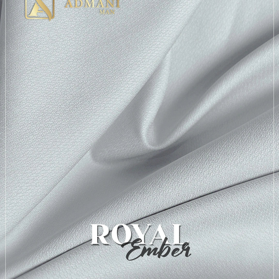 White Royal Ember Wash n Wear fabric for men