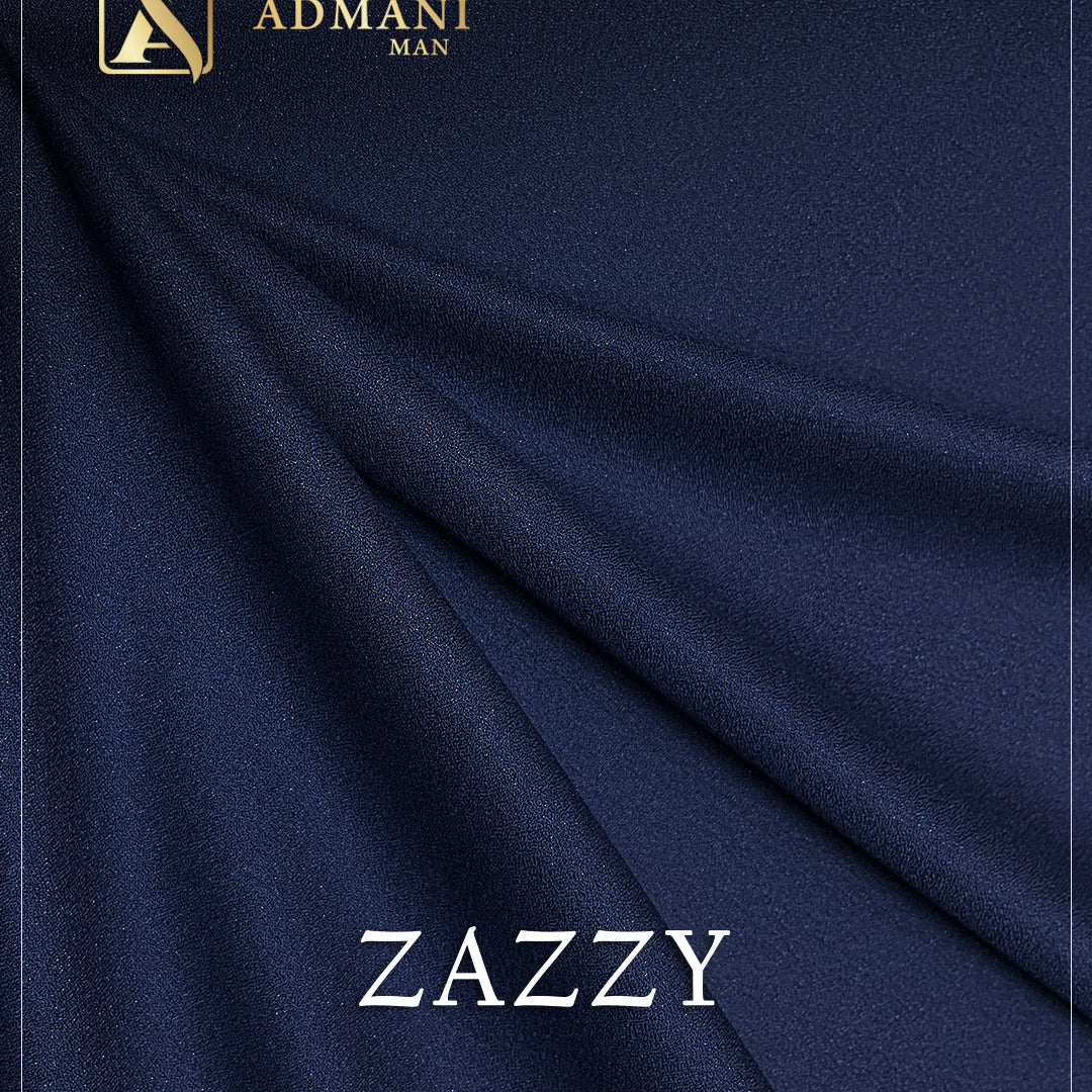 Zazzy Denim Unstitched Micro Design Fabric for Men by Admani Menswear Pakistan