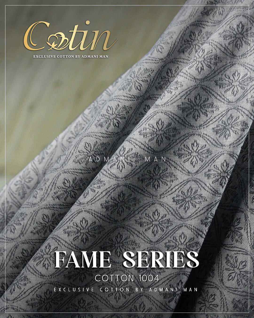 Fame Series 1004 Premium Cotton Unstitched Shalwar Kameez Fabric β Admani Menswear