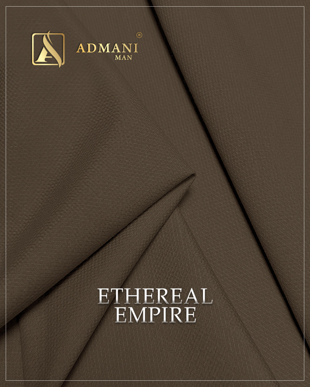 Ethereal Empire Tawny Unstitched Shalwar Kameez Fabric for Men by Admani Menswear Pakistan