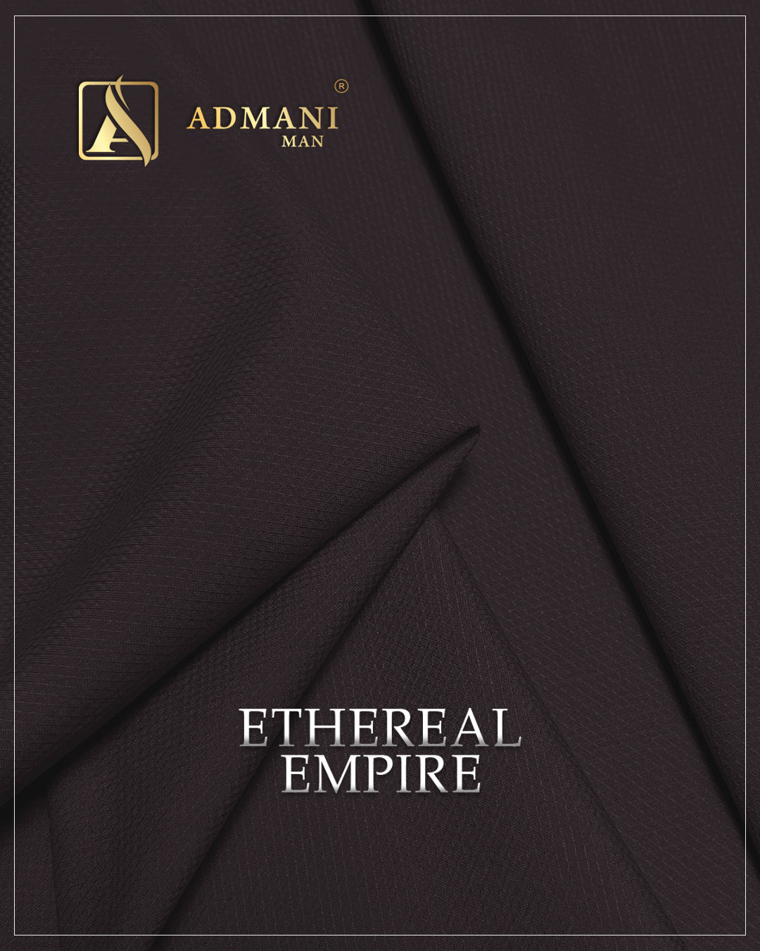 Ethereal Empire Merlot Unstitched Shalwar Kameez Design Gents Fabric by Admani Menswear Pakistan