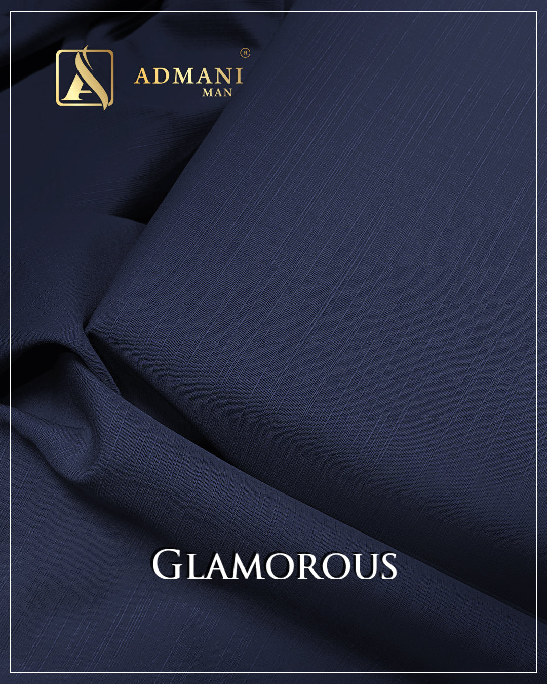 Glamorous Blue Sapphire Unstitched Wash n Wear Shalwar Kameez Fabric by Admani Menswear Pakistan